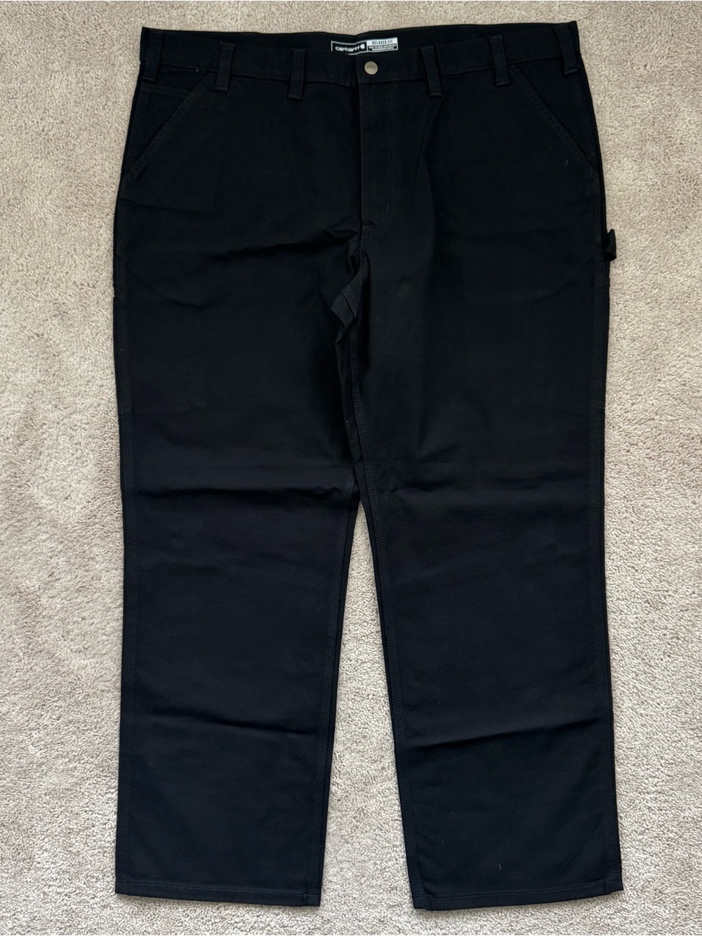 Carhartt Rugged Flex Relaxed Fit 44x32 Black Work Pants NEW